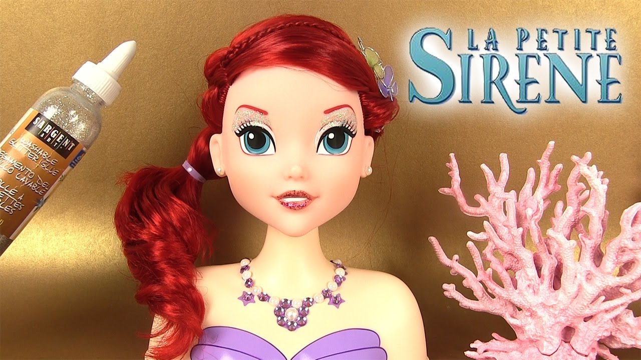 Ariel La Petite Sirène Tête à Coiffer 🎀
