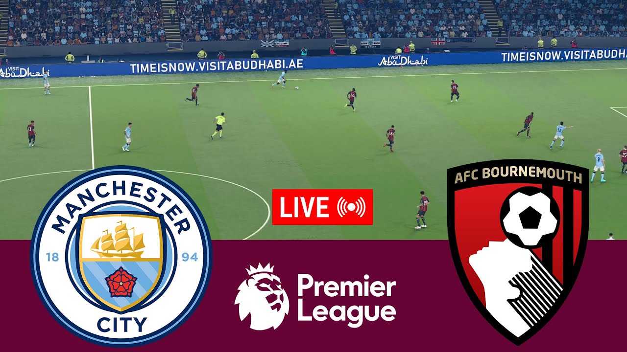 Watch Manchester City vs Bournemouth Live Simulation ⚽ | Premier League 2025/26