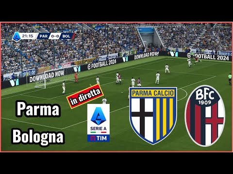 Parma vs Bologna in diretta Serie A Partita completa oggi Simulazione di calcio Gioco su PC