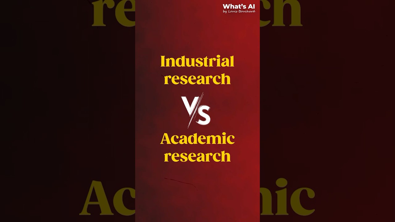 The difference between industrial research and academic research.