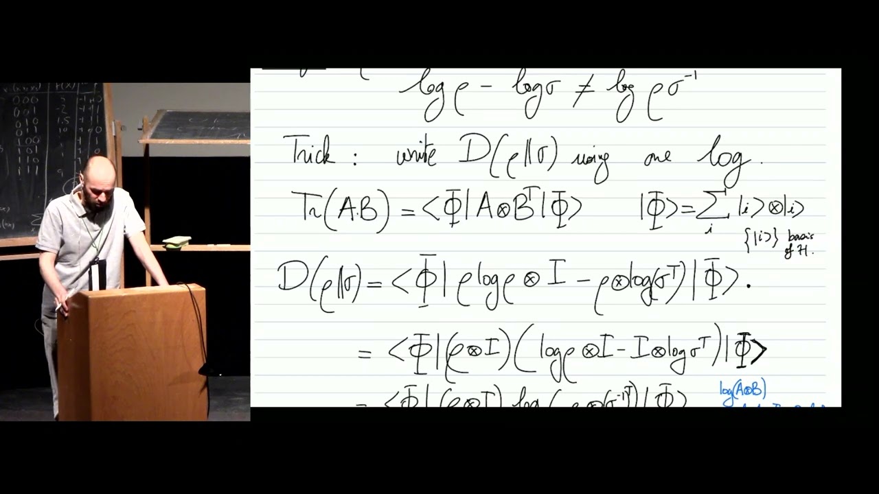 Part 3: Data Processing for Quantum Relative Entropy - Omar Fawzi