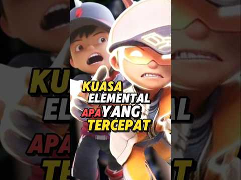 Kuasa elemental tercepat Boboiboy? #shorts #boboiboy