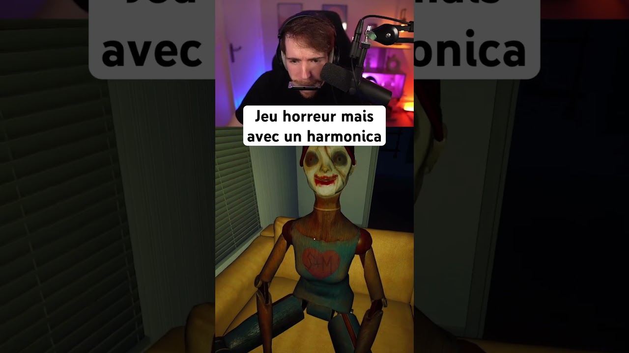 Jouer à un jeu d’horreur avec un harmonica 🎵