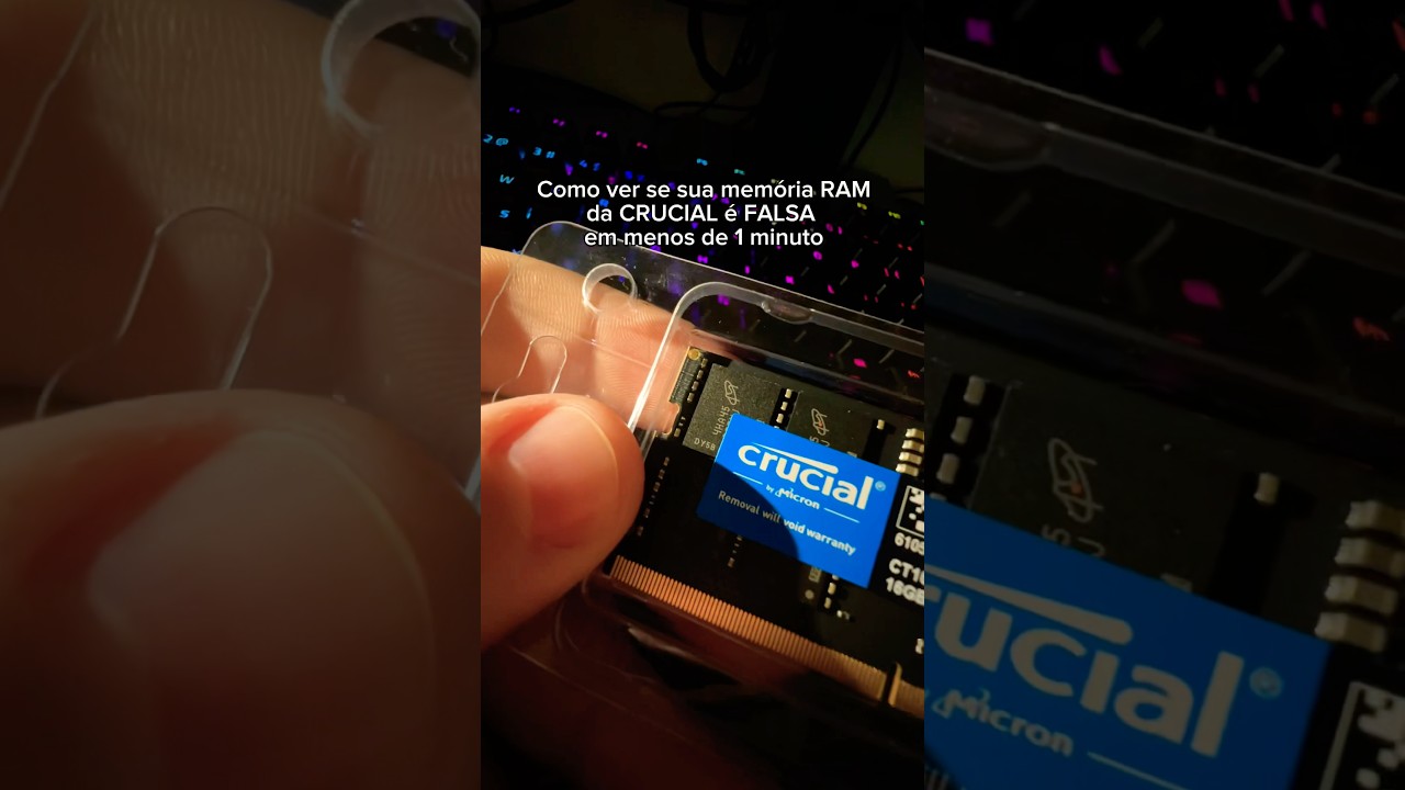 Como Verificar se sua RAM Crucial é Original 🔍