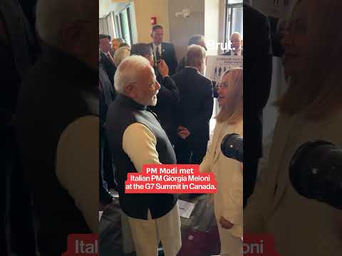 Italian Prime Minister Giorgia Meloni met PM at the G7 Summit in Kananaskis, Canada.
