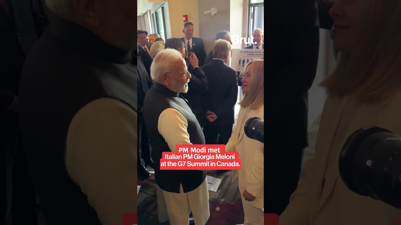 Italian Prime Minister Giorgia Meloni Meets G7 Leaders in Canada 🇨🇦