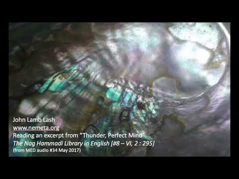 "Thunder, Perfect Mind" - John Lamb Lash