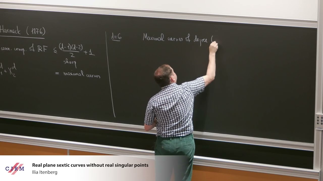 Ilia Itenberg: Real Plane Sextic Curves Without Real Singular Points