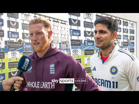 Ben Stokes and Shubman Gill react to INCREDIBLE first England vs India Test 🗣️