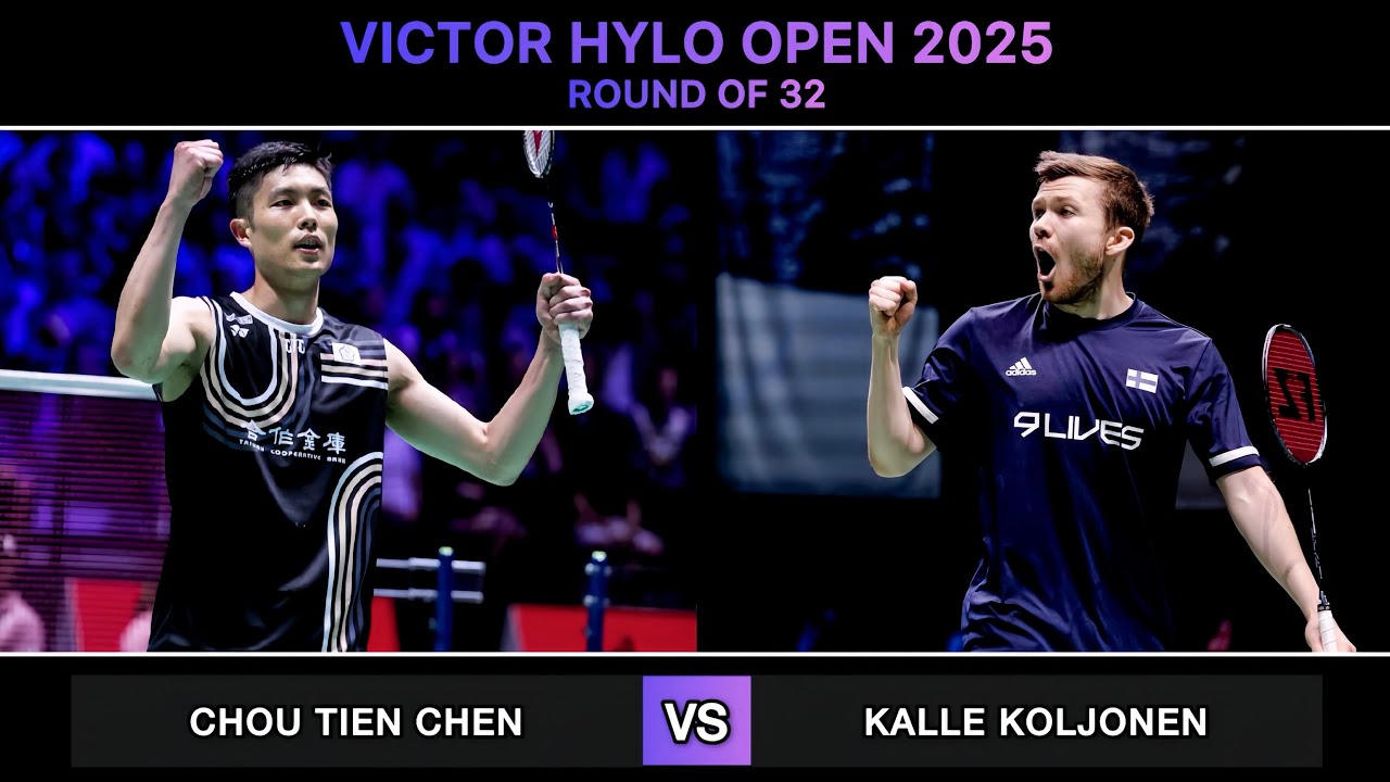 Surprise Victory! Kalle Koljonen Upsets Chou Tien Chen at Hylo Open 2025 🏸