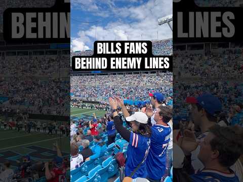 Buffalo Bills fans taking over Bank of America Stadium in Charlotte #bills #panthers #nfl #shorts