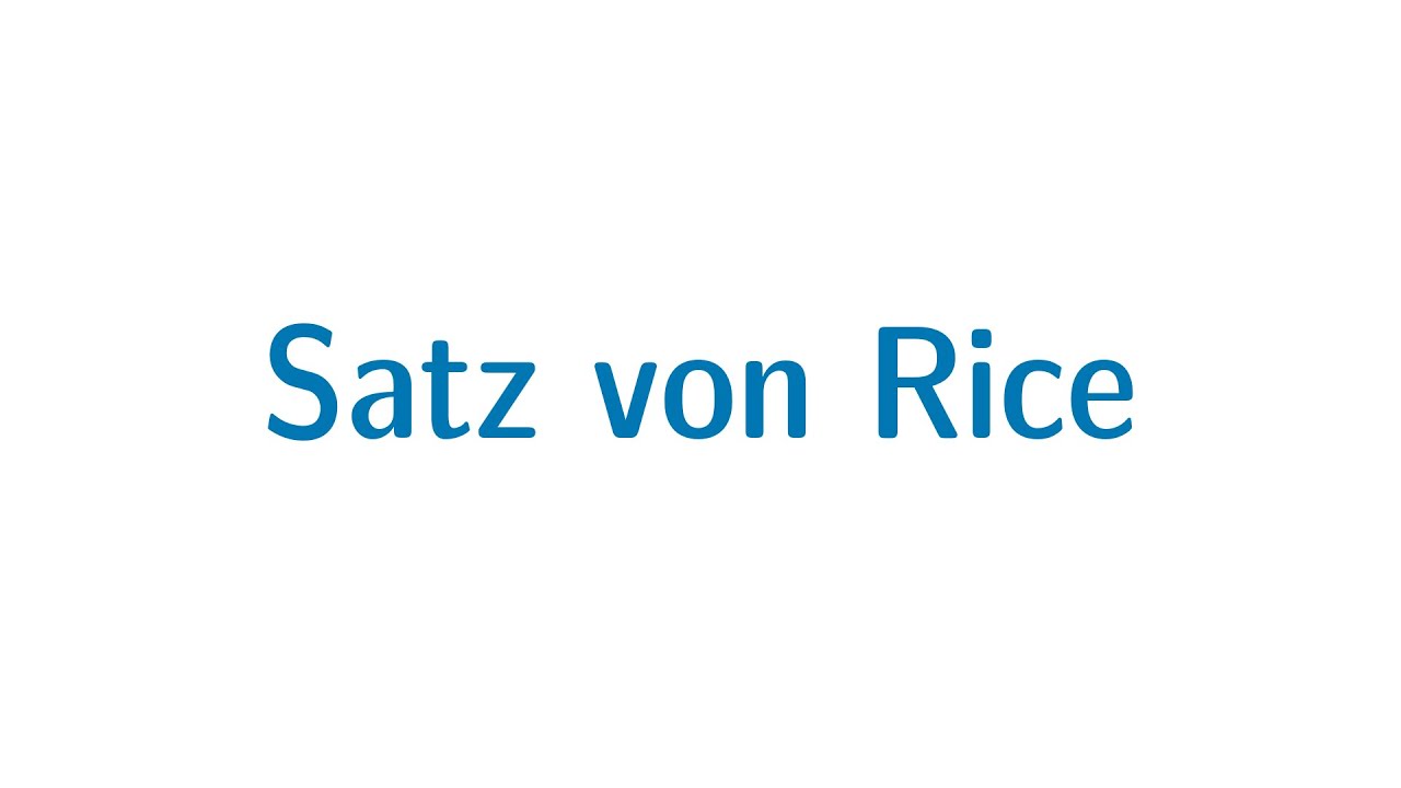 Berechenbarkeit #34: Der Satz von Rice – Unentscheidbarkeit semantischer Eigenschaften von DTMs 🤖
