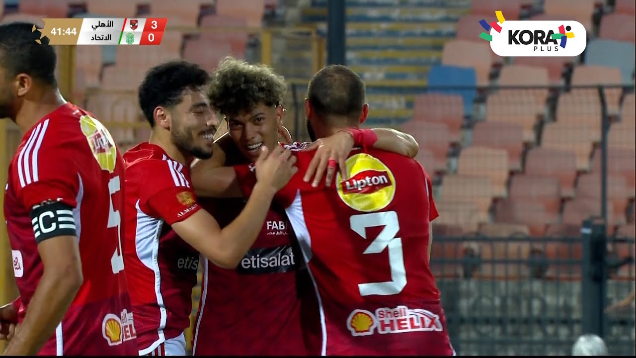 ملخص مباراة الأهلي 4-1 الاتحاد السكندري في الجولة التاسعة للدوري المصري ⚽