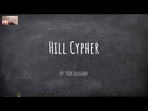 Hill Cipher presentation by Erik Lillegard