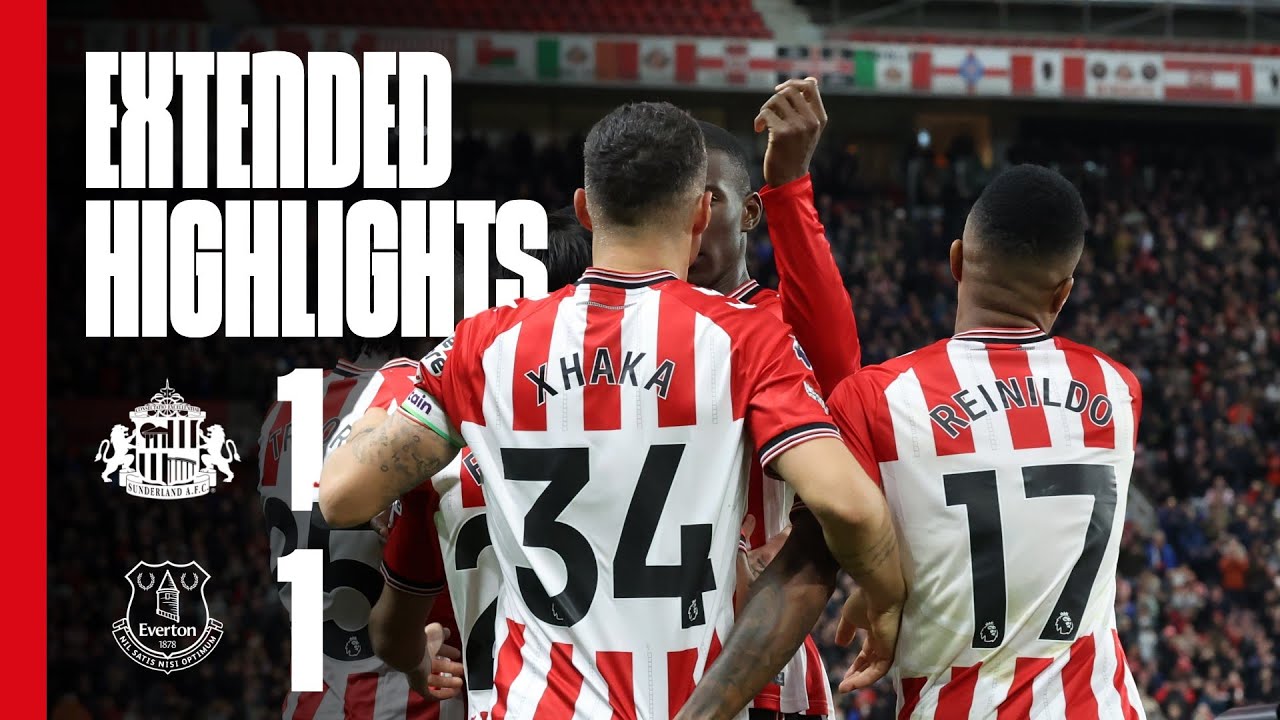 Premier League Highlights: Sunderland AFC 1 - 1 Everton FC
