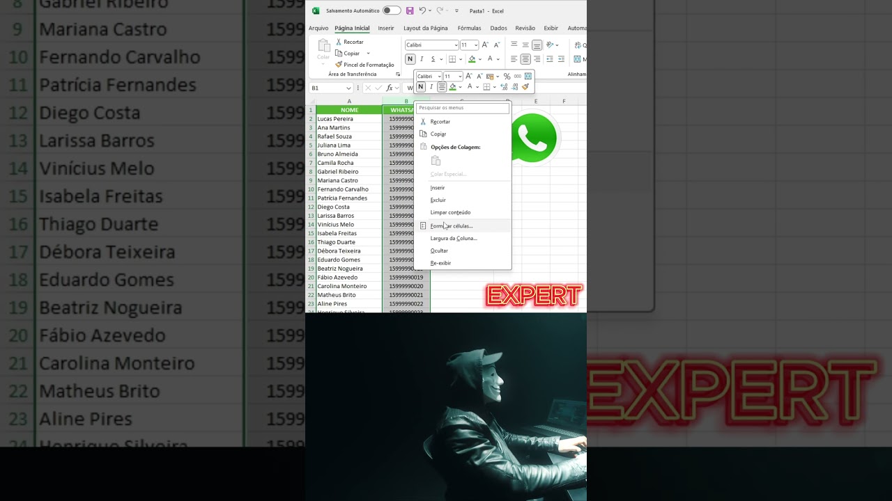 Criar Hiperlink para WhatsApp no Excel 📱
