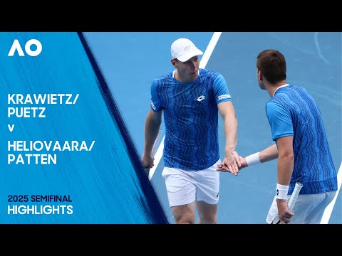 Krawietz/Puetz v Heliovaara/Patten Highlights | Australian Open 2025 Semifinal