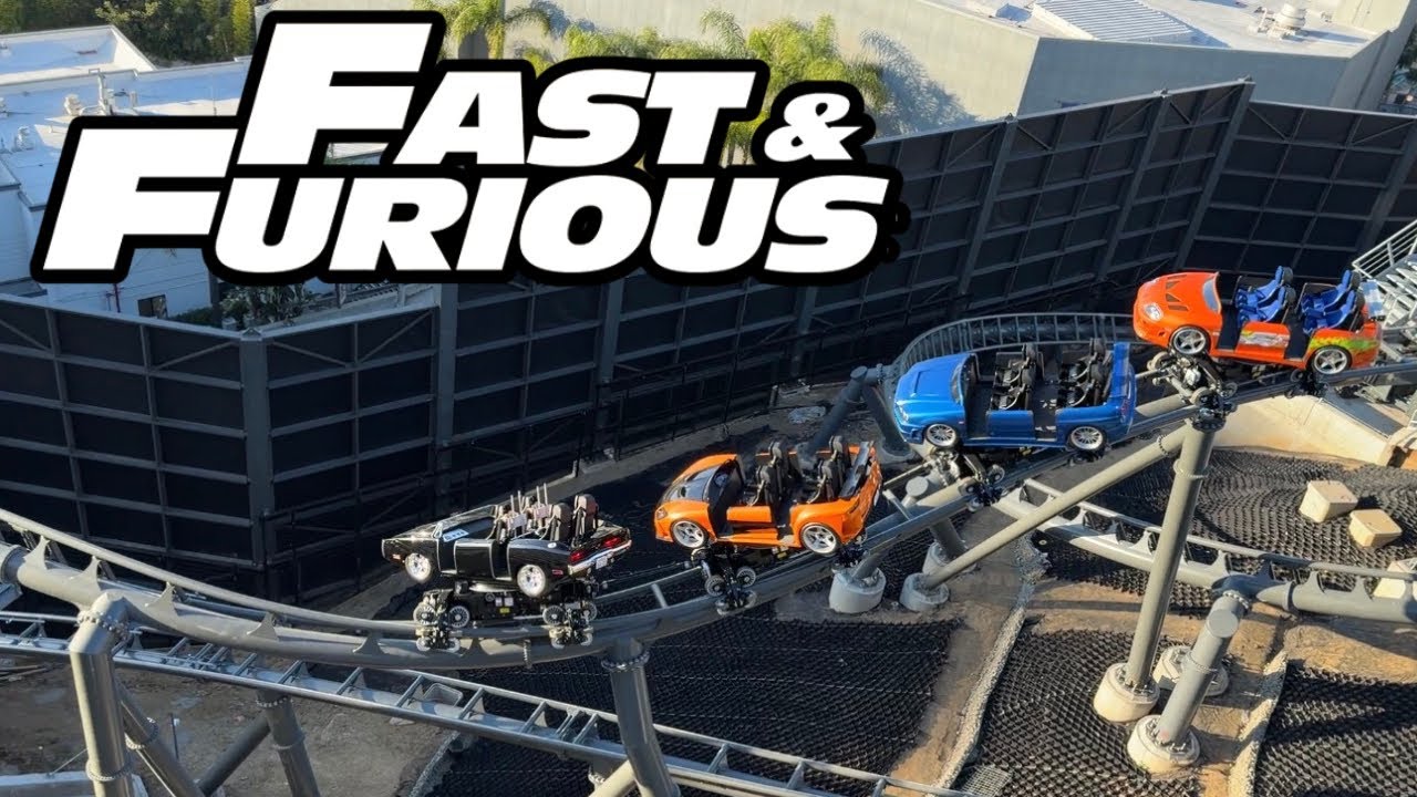 Fast & Furious Hollywood Drift Testing With Drift Elements - Universal Studios Hollywood 