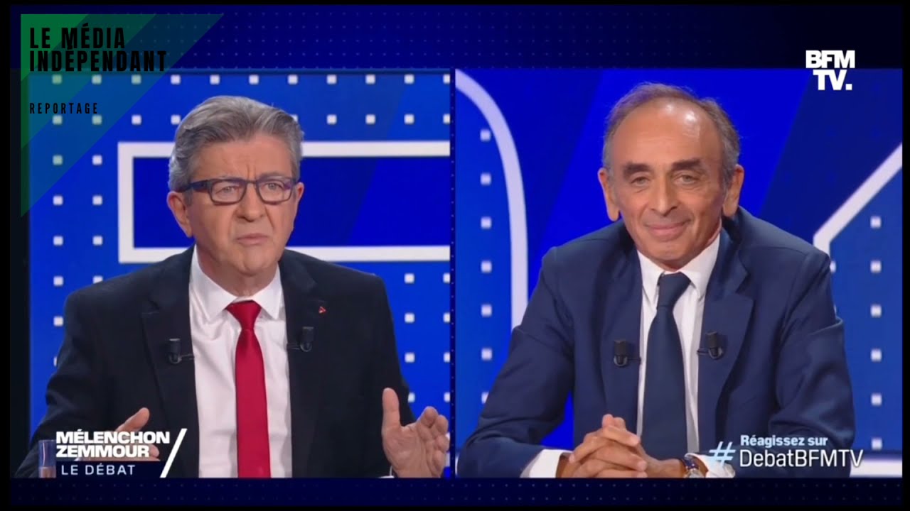 Résumé en 4 minutes du débat Mélenchon vs Zemmour du 23/09/2021 🗳️