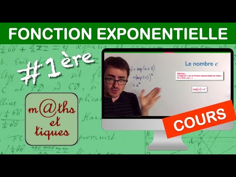 Cours sur la Fonction Exponentielle - 1ère