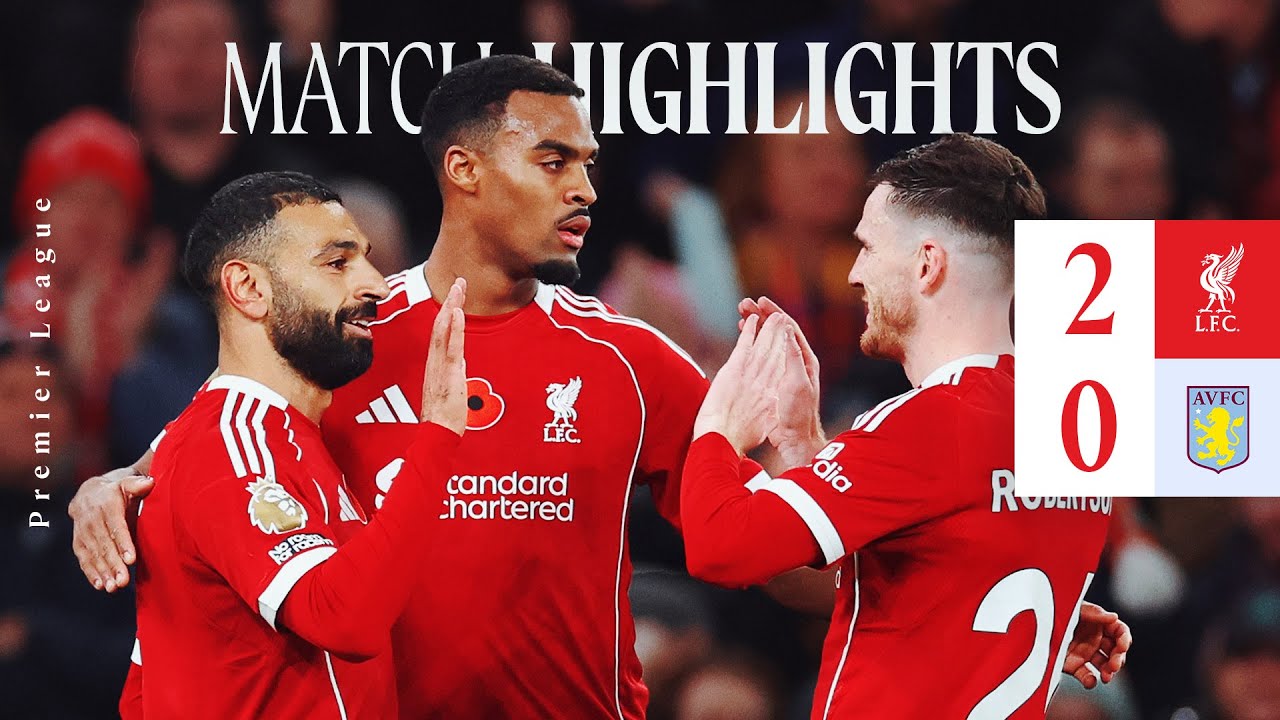 Liverpool Secure 2-0 Win Over Aston Villa with Goals from Salah & Gravenberch ⚽