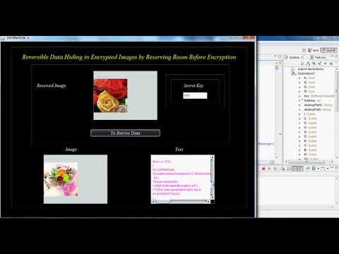 Reversible Data Hiding in Encrypted Images by Reserving Room Beform Encryption in Java