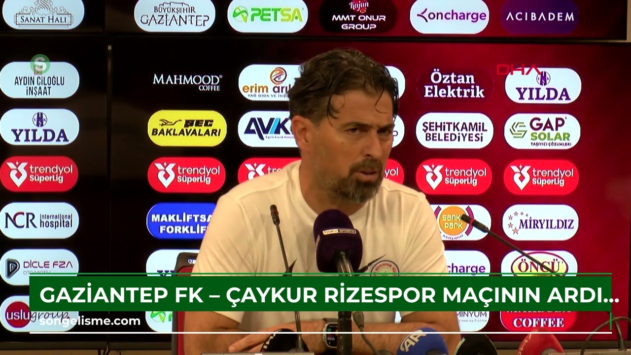 Gaziantep FK ve Çaykur Rizespor 2-2 berabere kaldı ⚽