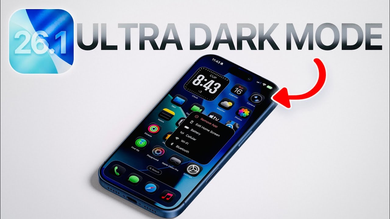 How To Enable ULTRA Dark Mode on iPhone | iOS 26