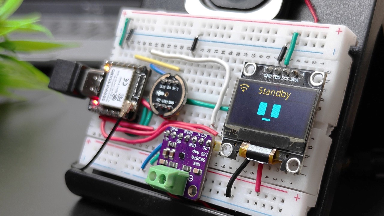 AI Desk Buddy with ESP32 & Xiaozhi Firmware 🤖