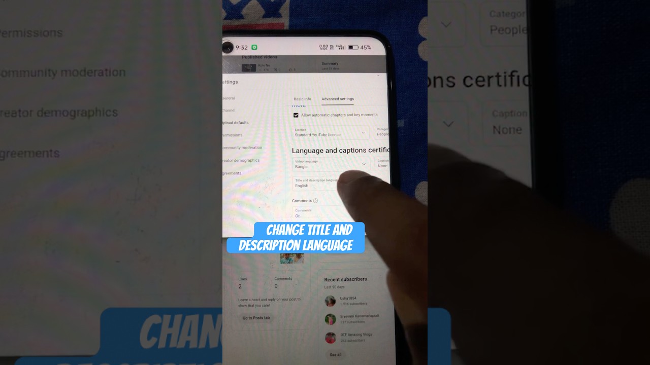 Change Title And Description Language On YouTube