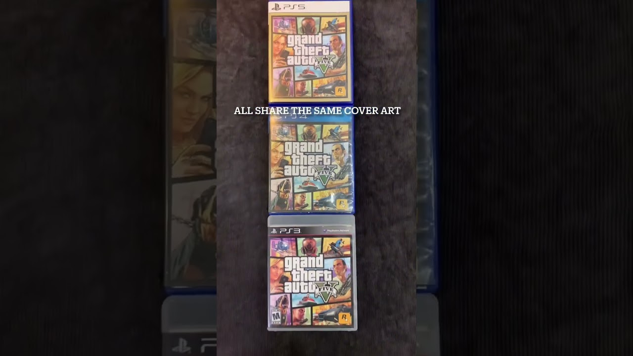 GTA V PS3 vs PS4 Cover & Disc Art 🎮