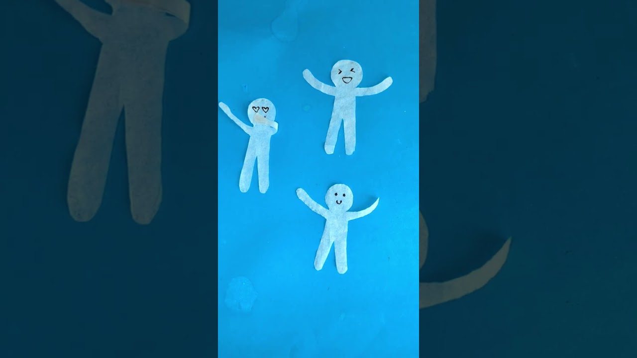 Paper Men are Alive? π€― Easy Static electricity Experiment π