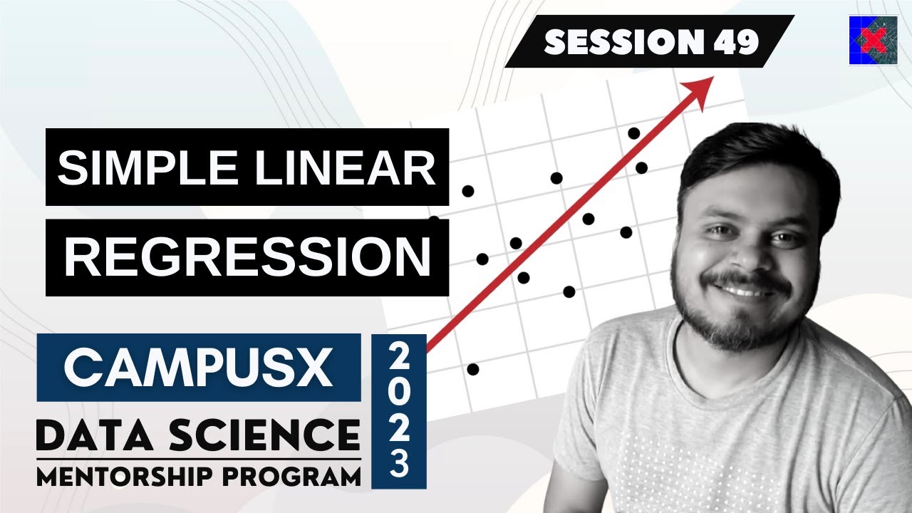 Master Simple Linear Regression in Just 10 Minutes 📊 | DSMP 2023 Lecture 49