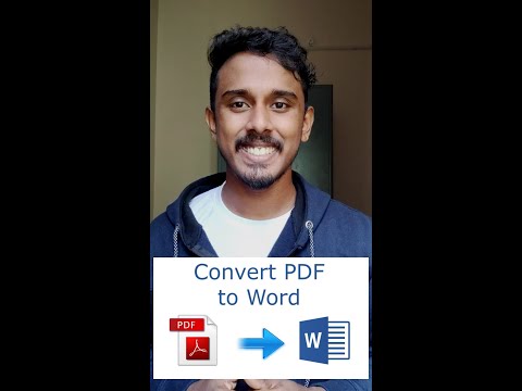 CONVERT PDF FILE TO WORD WITH IN TWO MINUTE