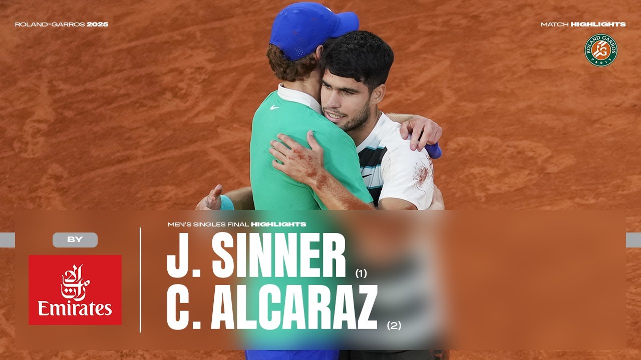 Epic Showdown! Sinner vs Alcaraz | Roland-Garros 2025 Final Highlights 🎾