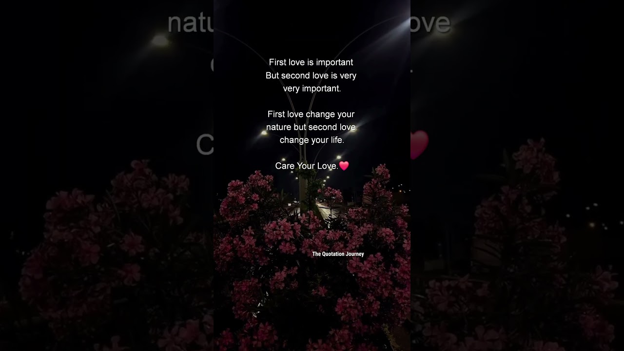 First Love Teaches, Second Love Heals 💕