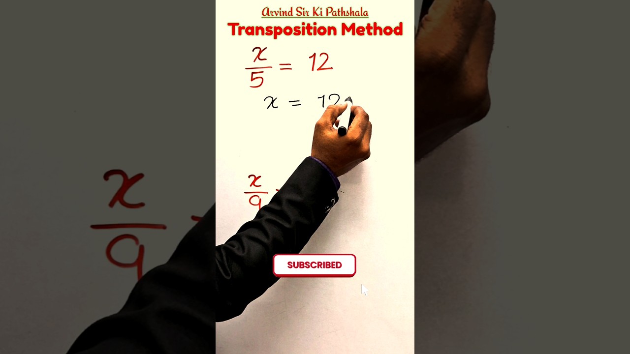 Simplify Algebra Easily with Transposition Method! 🔥 | SSC CGL Maths by Arvind Sir