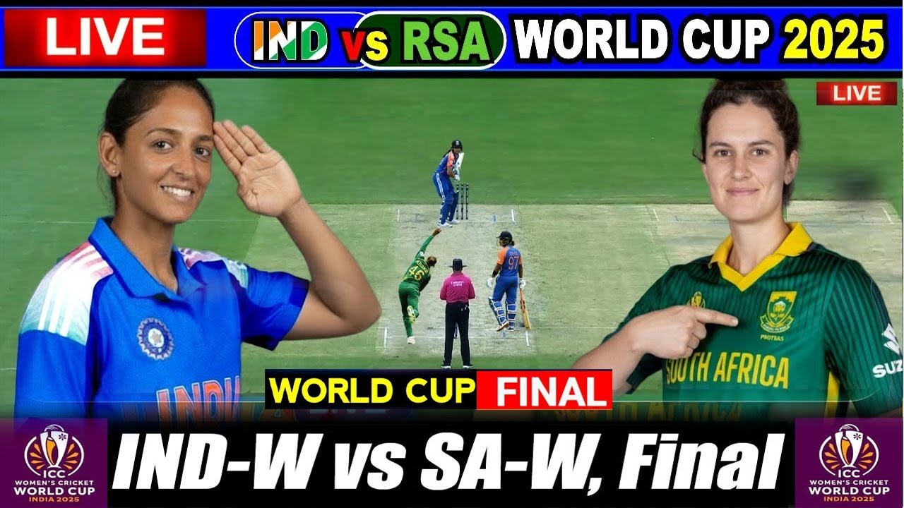 Live Score: India Women vs South Africa Women β 2025 Women's World Cup Final π