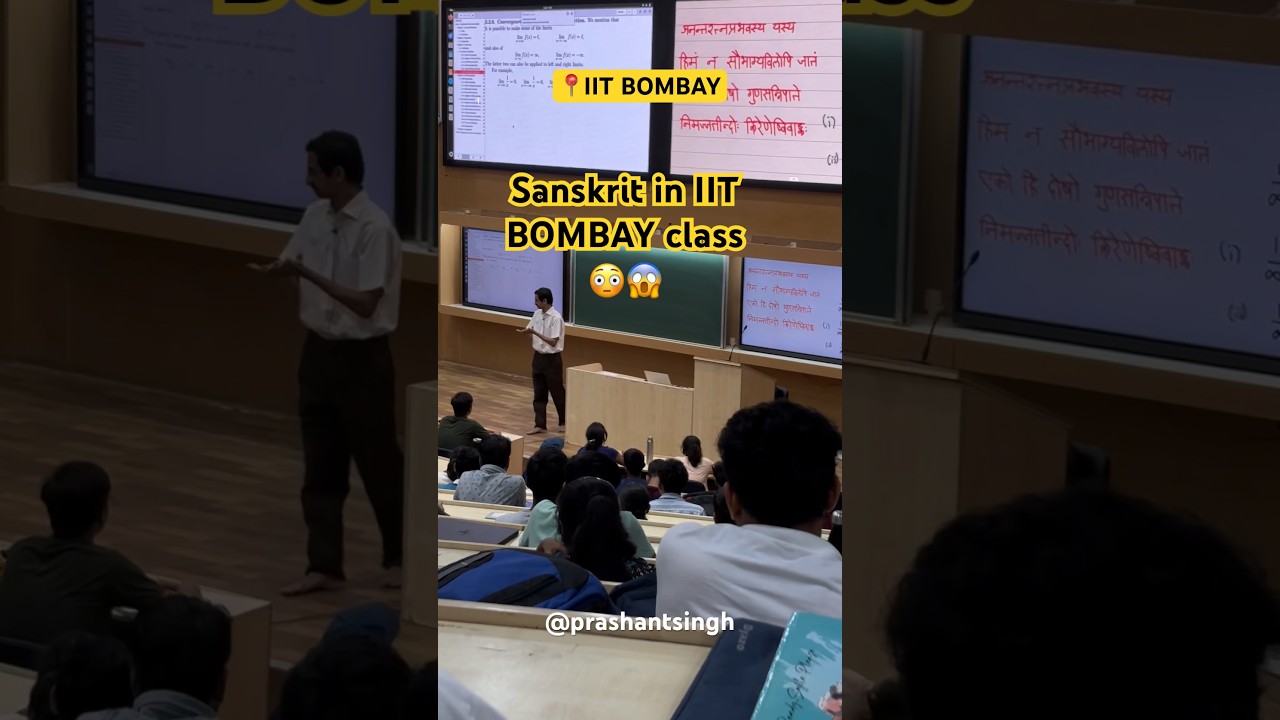 Sanskrit in Math Lecture at IIT Bombay π