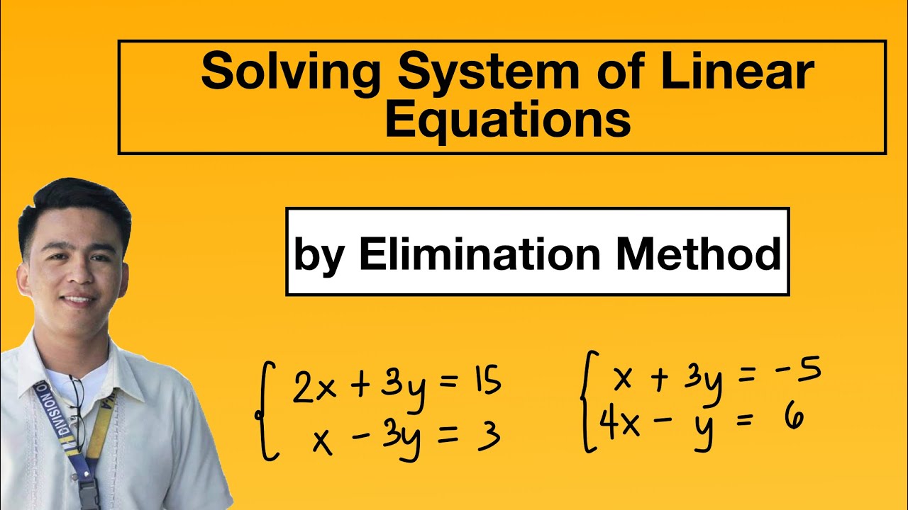 Solve Linear Equations Using Elimination Method ✏️