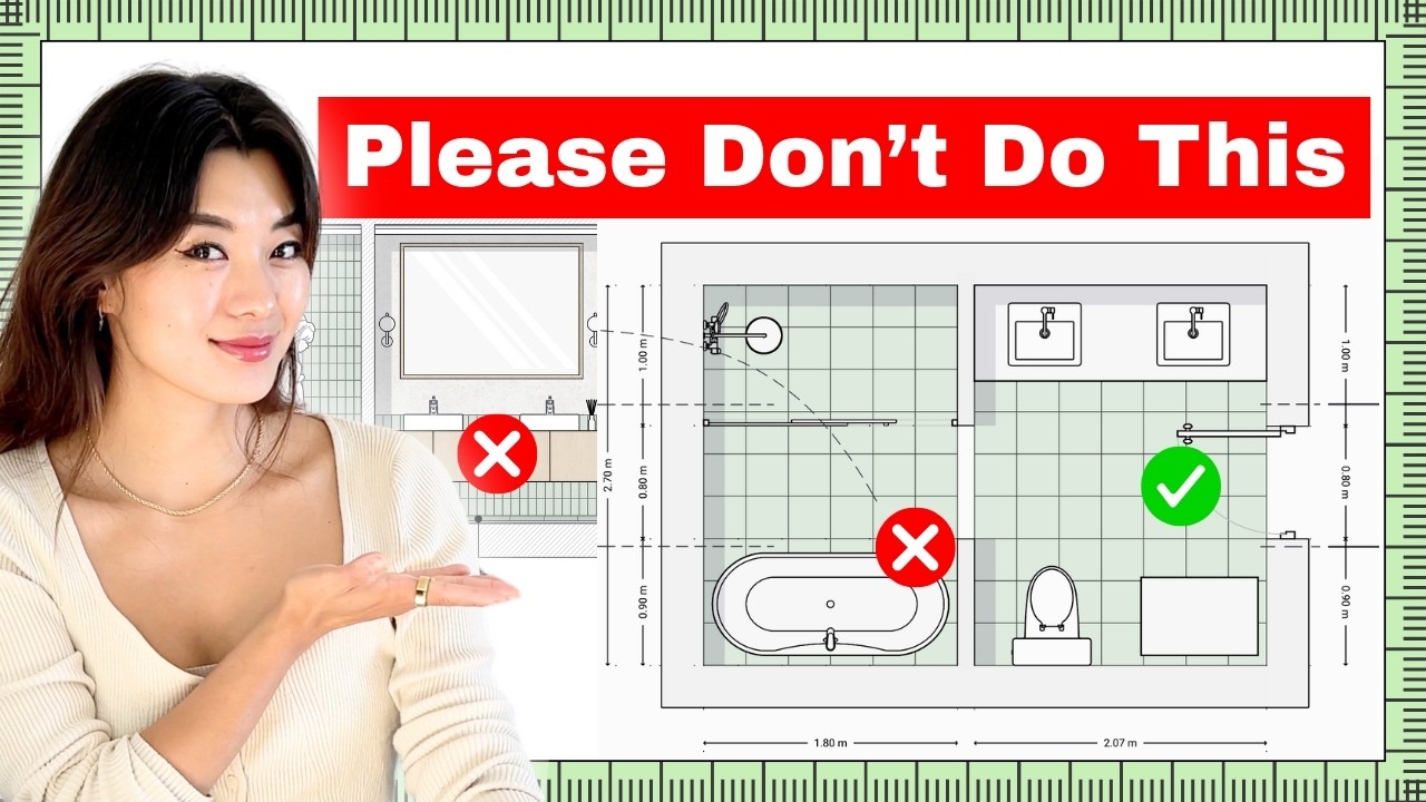 Architect Tips: Common Bathroom Layout Mistakes 🚿