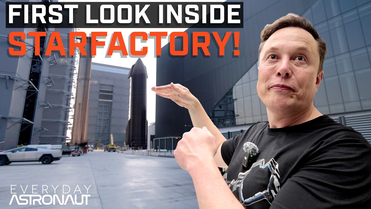 Inside SpaceX's Starfactory with Elon Musk 🚀
