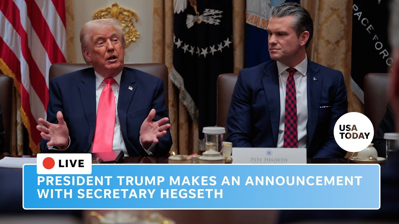 Live: Trump & Hegseth Announce News 📺