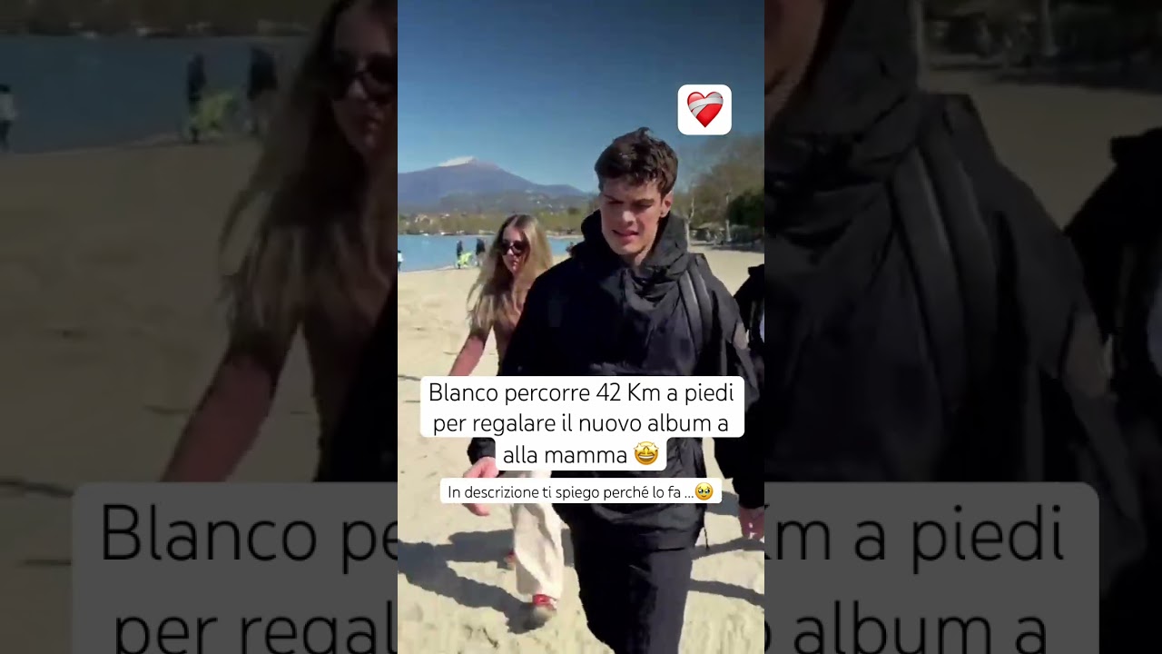 Blanco percorre 42 km per regalare il suo album alla mamma 🤩