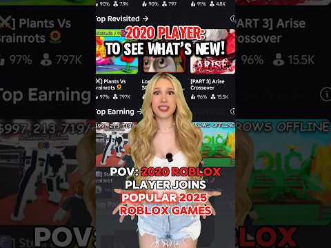 When a 2020 ROBLOX PLAYER JOINS ROBLOX IN 2025! 😱