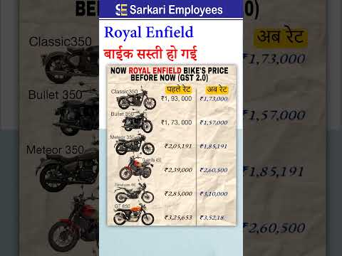 Royal Enfield Bike price after gst 2025 #royalenfield #bikeprice #gst2025
