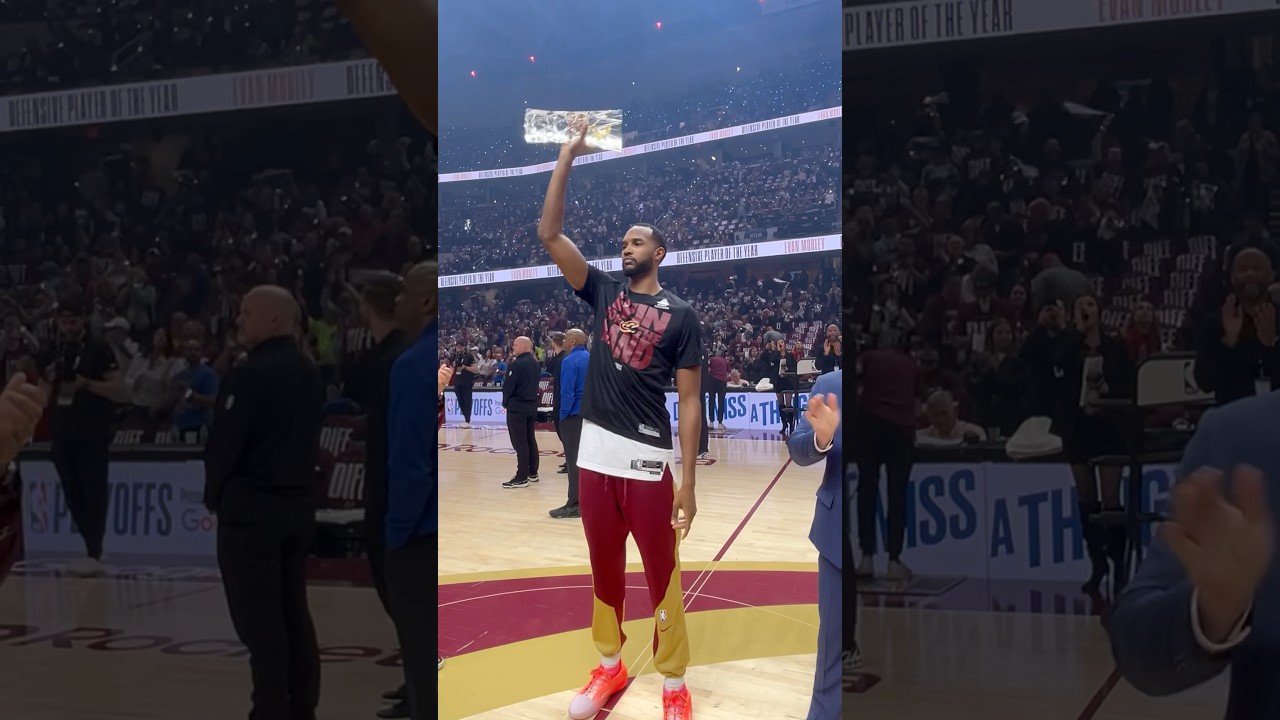 Evan Mobley Wins Defensive Player of the Year! 🏆 #Cavs #NBAPlayoffs