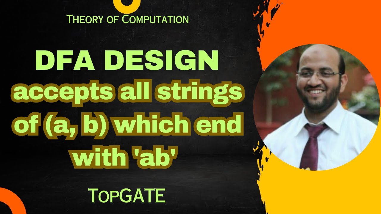 DFA Design: Accept All Strings Ending with 'ab' over (a, b) | Automata Theory Tutorial 📘