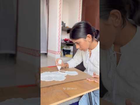 I tried texture art for the first time🌸😍 @iVasuu #minivlog #art #artandcraft #textureart