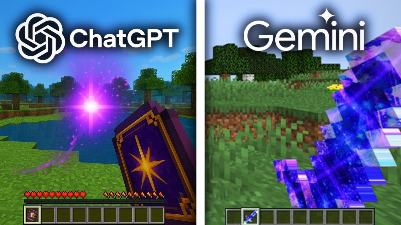 ChatGPT vs Gemini: Creating a Minecraft Add-On 🛠️